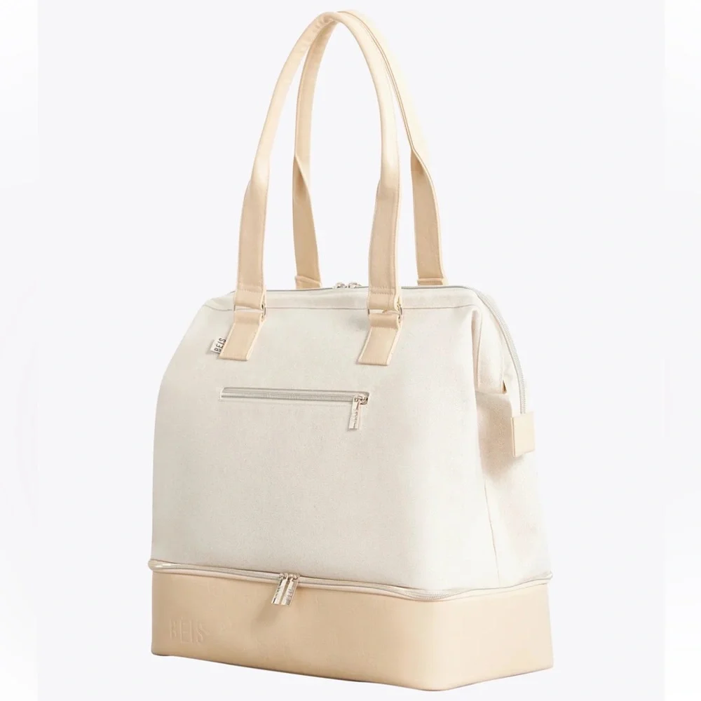 BNWT BÉIS Beige and Cream The Weekender - Picture 3 of 9